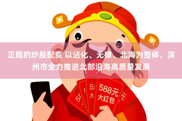 正规的炒股配资 以沾化、无棣、北海为整体，滨州市全力推进北部沿海高质量发展