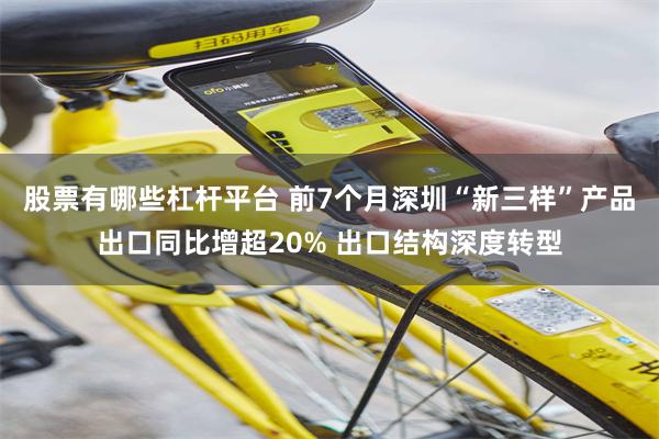 股票有哪些杠杆平台 前7个月深圳“新三样”产品出口同比增超20% 出口结构深度转型